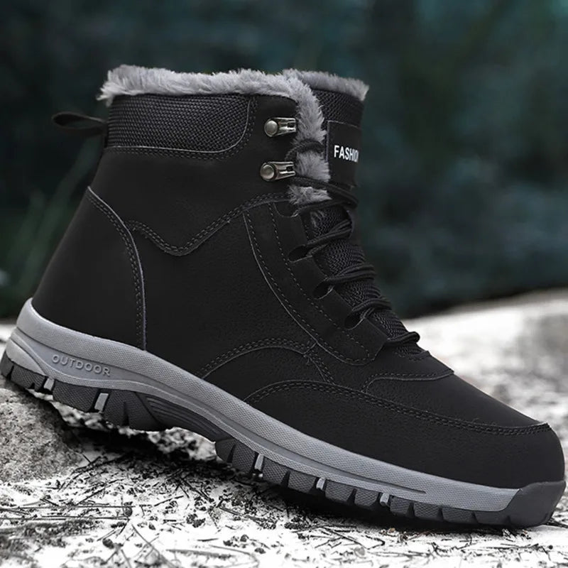 Bota Unissex de Inverno com Plataforma Forro e Design Impermeável – (Promoção de Inverno 2025)