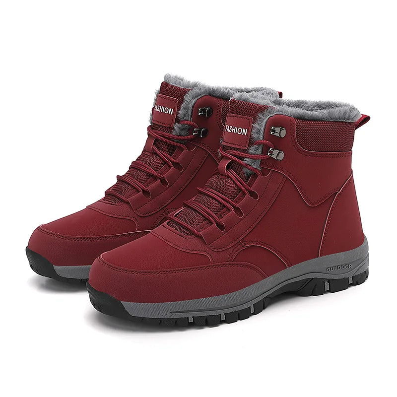 Bota Unissex de Inverno com Plataforma Forro e Design Impermeável – (Promoção de Inverno 2025)
