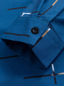 [PAGUE 3 LEVE 5] Camisa Manga Longa Casual European em Seda Gelo e Poliéster + BRINDES: Cinto, Carteira e Relógio