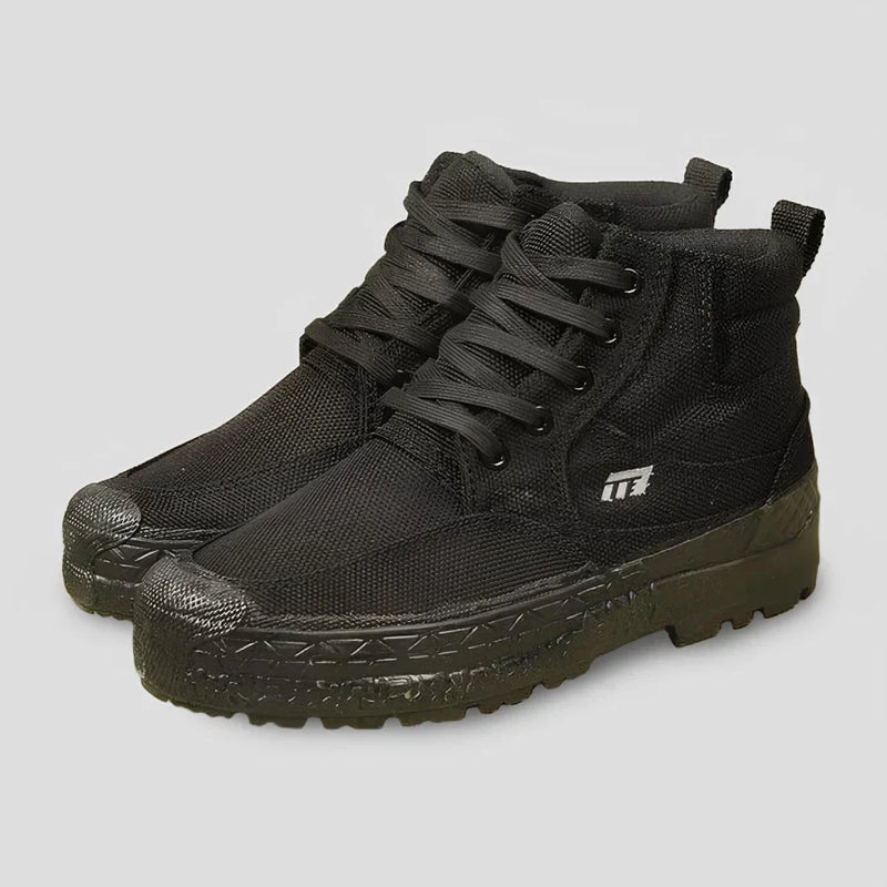 Kit Bota Militar Tactical Masculina de Nylon e Lona Premium + 3 BRINDES: Cinto, Relógio e Carteira