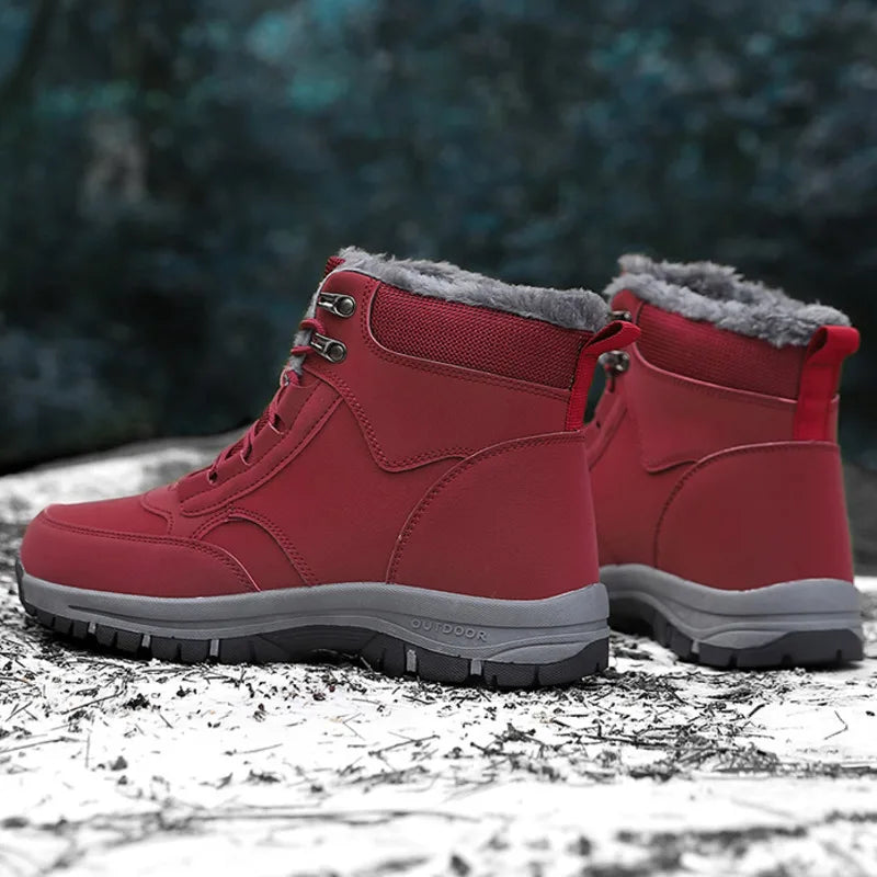 Bota Unissex de Inverno com Plataforma Forro e Design Impermeável – (Promoção de Inverno 2025)