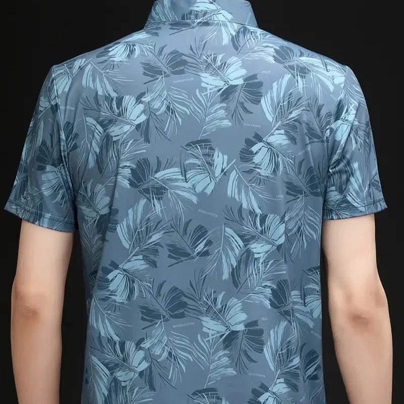 [PAGUE 2 LEVE 3] Camisa Polo Casual Hércules em Seda Gelo e Poliamida + BRINDES: 3 Bermudas e Relógio