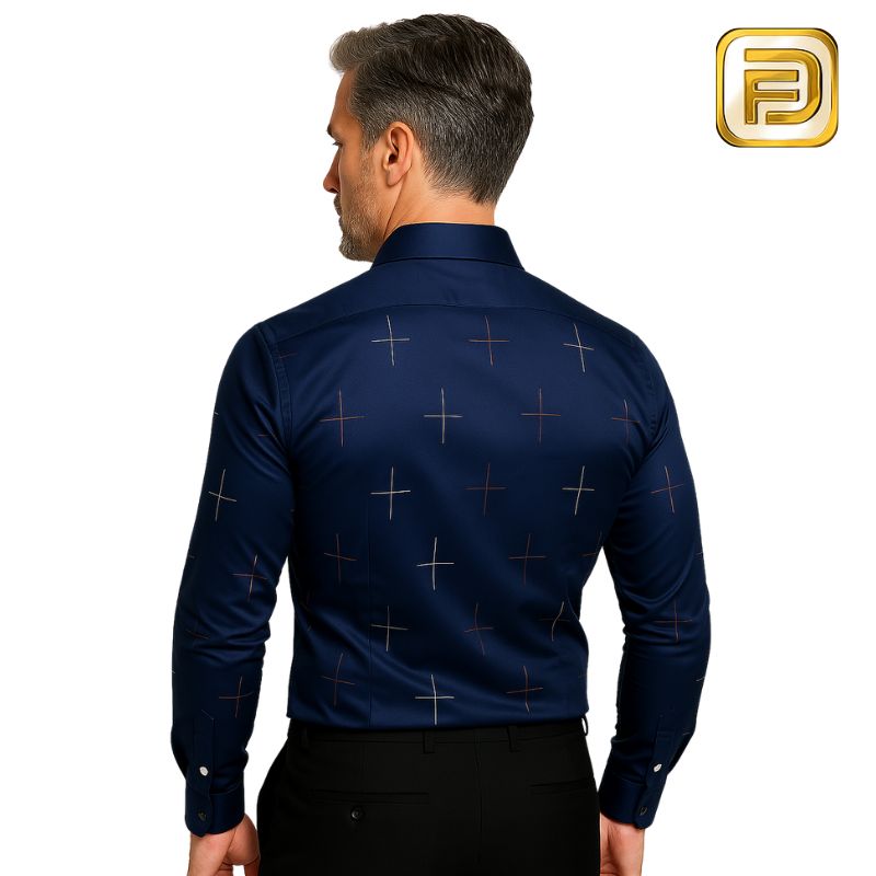 [PAGUE 3 LEVE 4] Camisa Manga Longa Casual Luthier em Seda Gelo e Poliéster