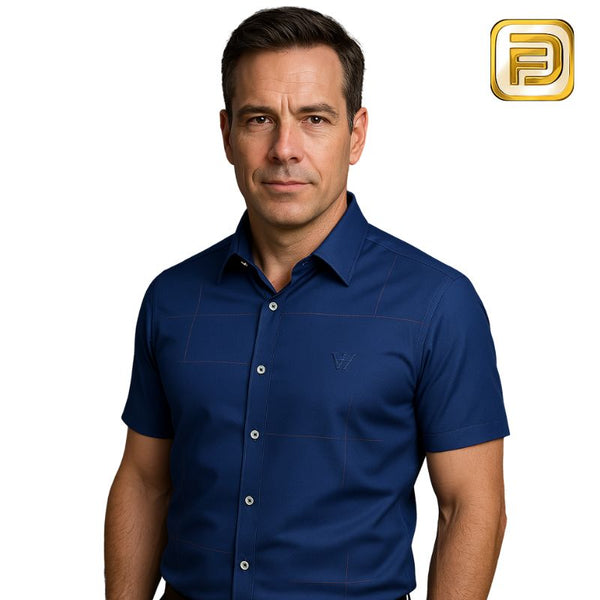 [PAGUE 3 LEVE 5] Camisa Polo Vest em Malha de Seda Gelo e Viscose + BRINDES: 4 Cuecas Premium e 1 Relógio