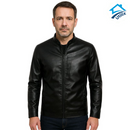 Jaqueta Masculina Zavelle em Couro Legítimo + BRINDES: Cinto, Carteira Relógio