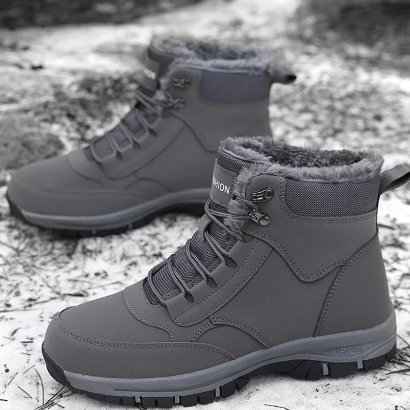 Bota Unissex de Inverno com Plataforma Forro e Design Impermeável – (Promoção de Inverno 2025)