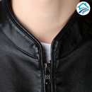 Jaqueta Masculina Zavelle em Couro Legítimo + BRINDES: Cinto, Carteira Relógio