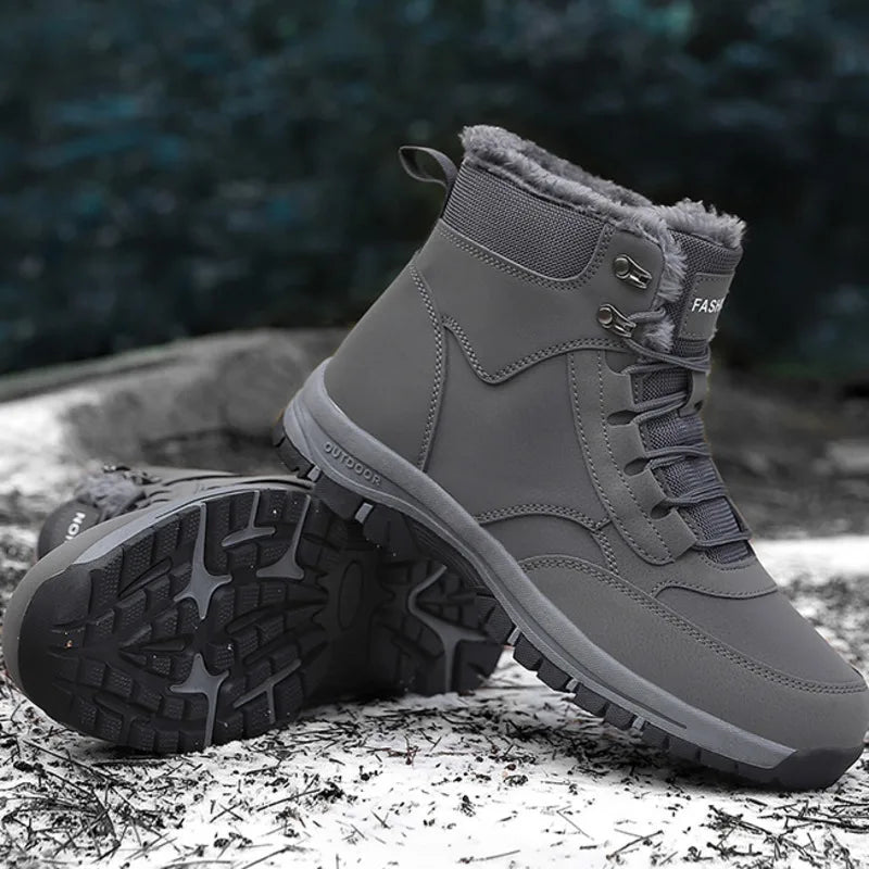 Bota Unissex de Inverno com Plataforma Forro e Design Impermeável – (Promoção de Inverno 2025)