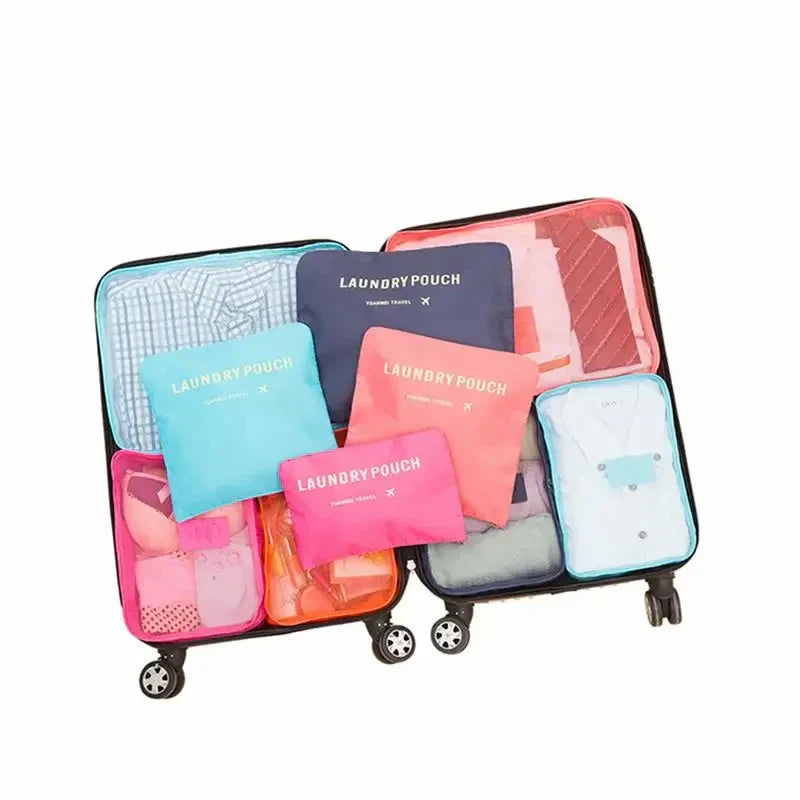Kit Bolsas Organizadoras Para Mala de  Viagem - 6 pçs