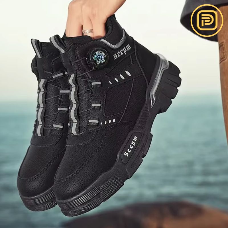 Kit Bota Militar Guardian Masculina de Couro Legitimo