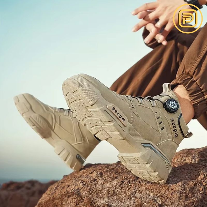 Kit Bota Militar Guardian Masculina de Couro Legitimo