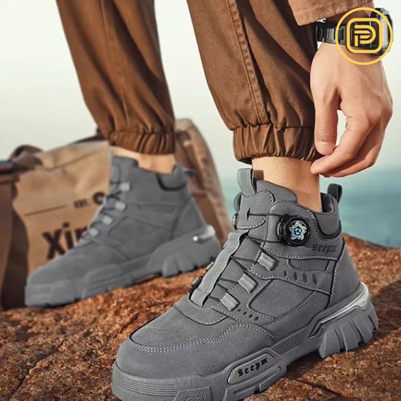 Kit Bota Militar Guardian Masculina de Couro Legitimo