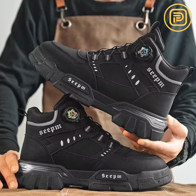Kit Bota Militar Guardian Masculina de Couro Legitimo