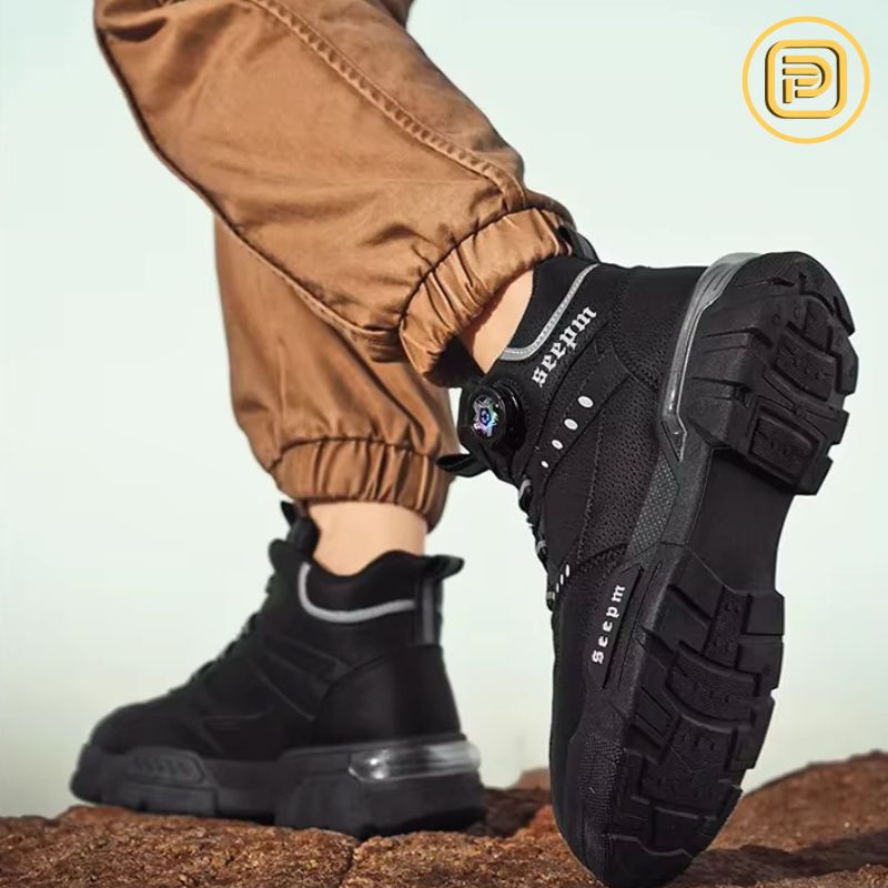 Kit Bota Militar Guardian Masculina de Couro Legitimo