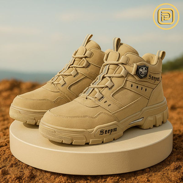 Kit Bota Militar Guardian Masculina de Couro Legitimo