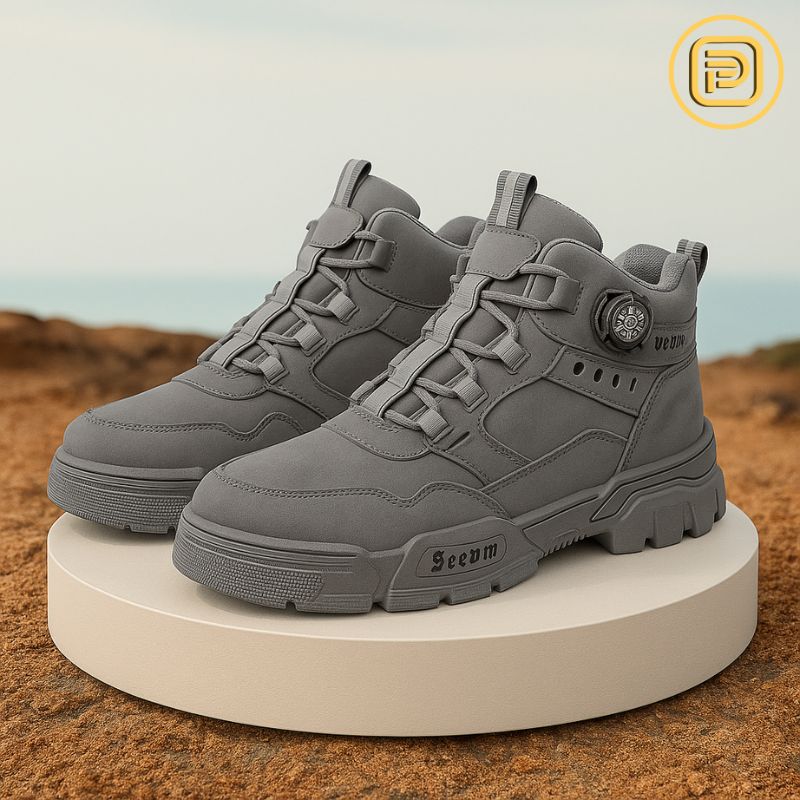 Kit Bota Militar Guardian Masculina de Couro Legitimo