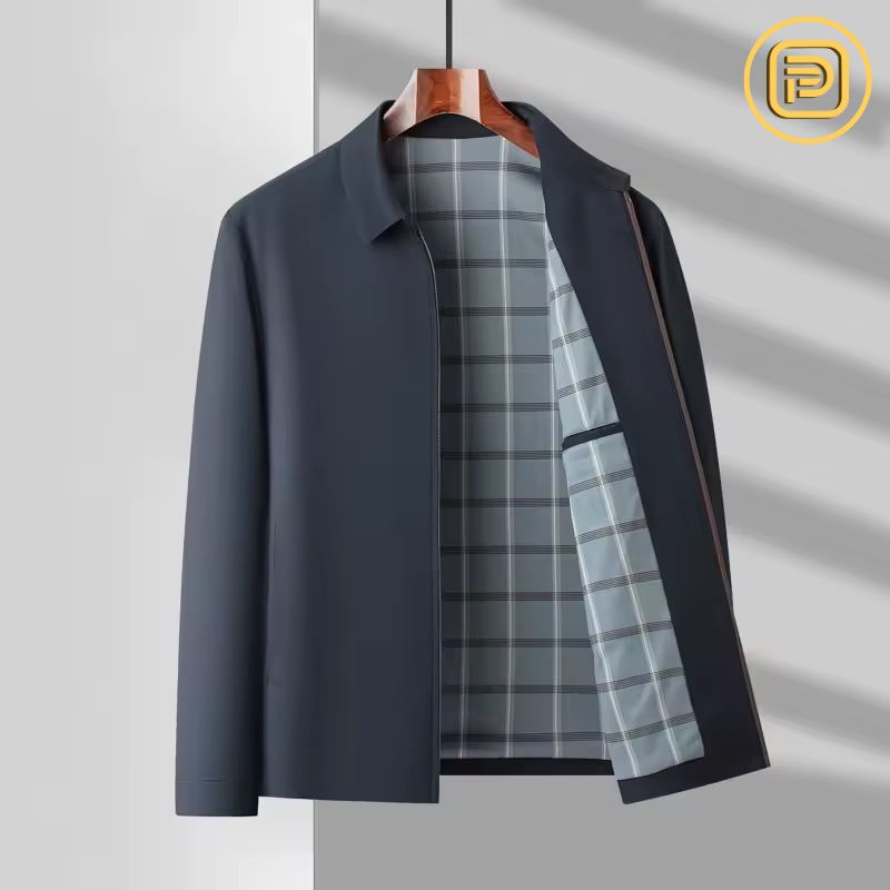 [PAGUE 1 LEVE 2] Jaqueta Casual Vellmond em Algodão Peruano, Seda Gelo e Poliéster