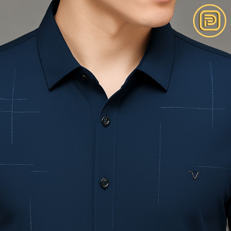 [PAGUE 2 LEVE 4] Camisa Polo Social Vinch em Malha de Seda Gelo e Viscose