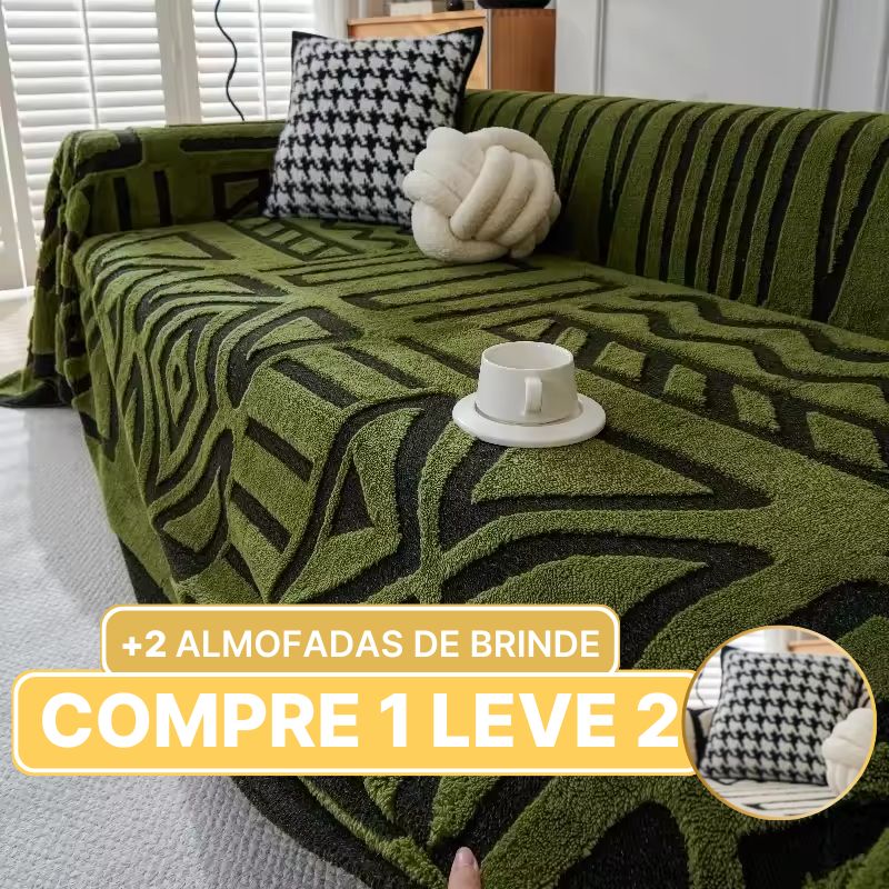 [COMPRE 1 LEVE 2] Capa de Sofá Elliane (Design Inovador para sua Casa) +BRINDES: 2 Almofadas