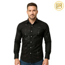 [PAGUE 3 LEVE 4] Camisa Manga Longa Casual Luthier em Seda Gelo e Poliéster