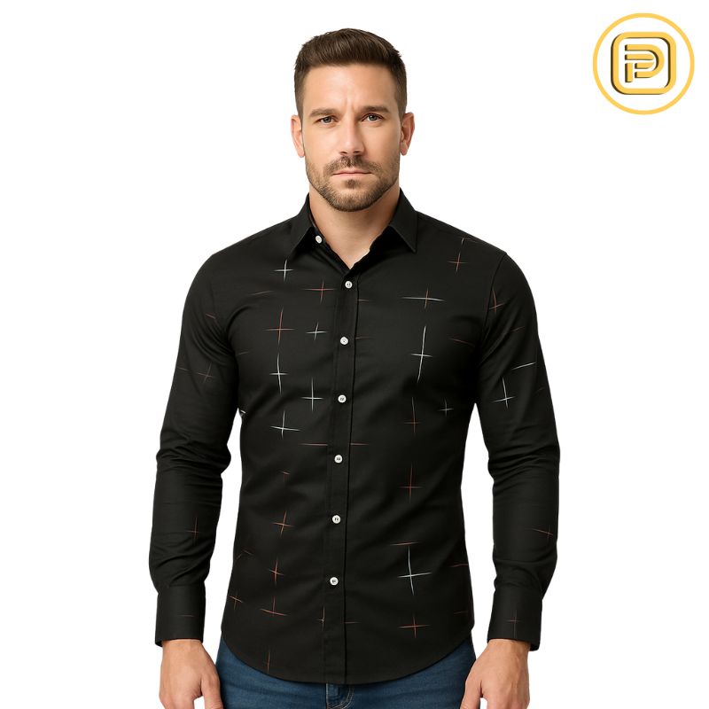 [PAGUE 3 LEVE 4] Camisa Manga Longa Casual Luthier em Seda Gelo e Poliéster