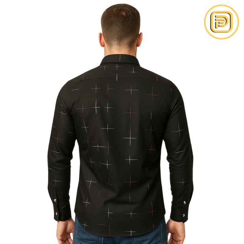 [PAGUE 3 LEVE 4] Camisa Manga Longa Casual Luthier em Seda Gelo e Poliéster