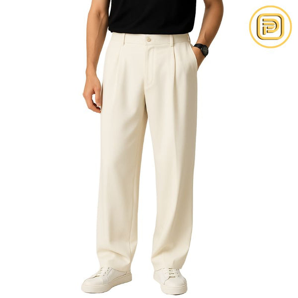 [PAGUE 2 LEVE 3] Kit Calça Masculina de Alfaiataria Venetto em Seda Gelo e Poliéster + BRINDE: Cinto