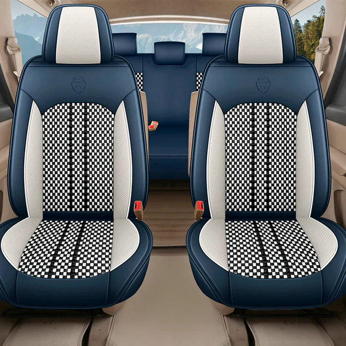 Capa Universal Hermen Completa para Carro em Couro Legítimo com AirBag + BRINDES: Tapetes Automotivos