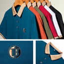 [PAGUE 2 LEVE 3] Camisa Polo Bricks em Viscose e Elastano + BRINDES: 3 Bermudas e Relógio