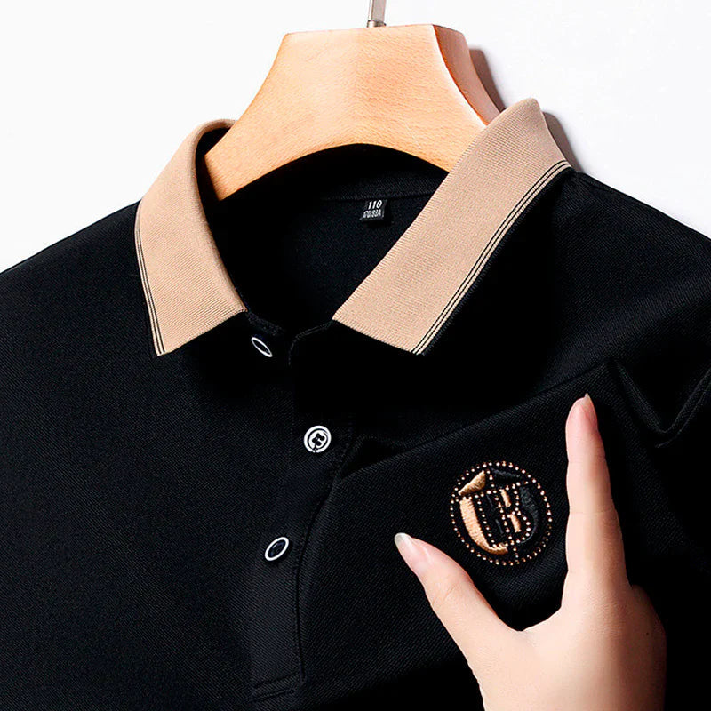 [PAGUE 2 LEVE 3] Camisa Polo Bricks em Viscose e Elastano + BRINDES: 3 Bermudas e Relógio