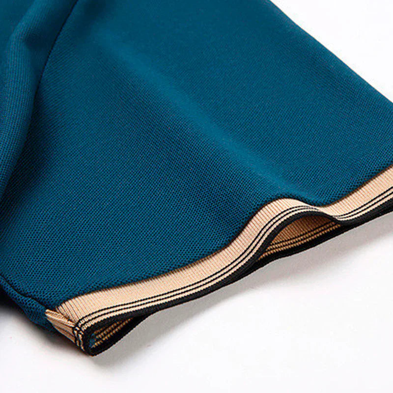 [PAGUE 2 LEVE 3] Camisa Polo Bricks em Viscose e Elastano + BRINDES: 3 Bermudas e Relógio