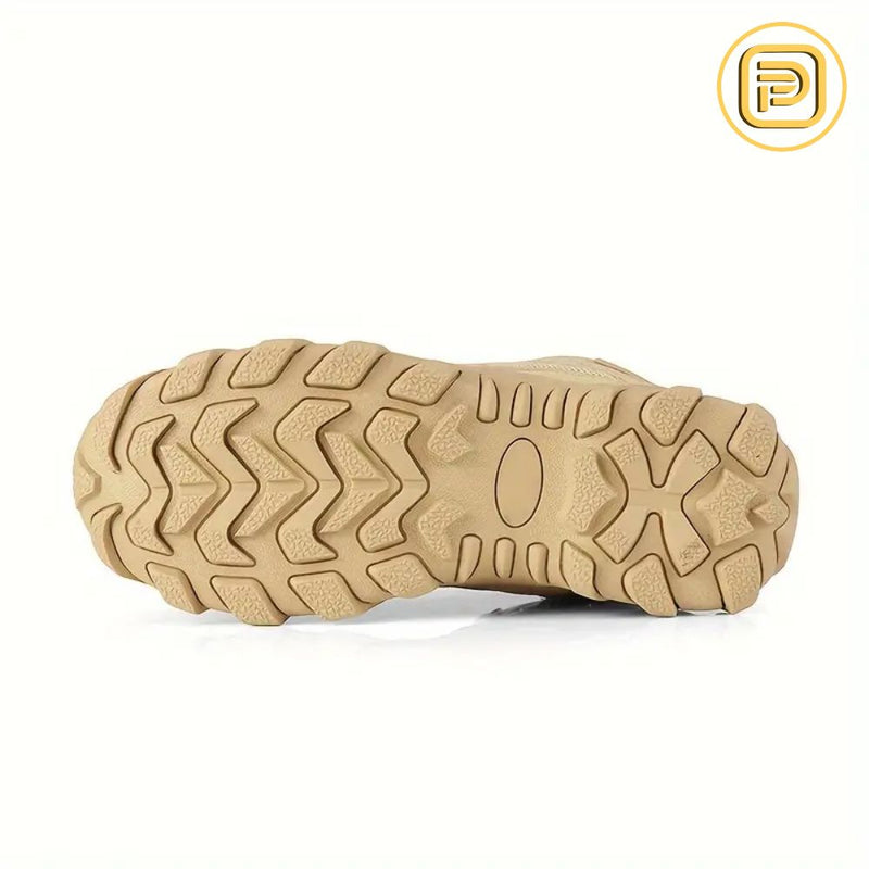 Kit Bota Tática Militar Volmar Masculina em Couro Legítimo e Nylon + BRINDES: Cinto, Carteira e Relógio Tático