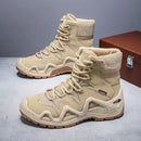 Kit Bota Tática Militar Varkon Masculina em Couro Legítimo e Nylon + BRINDES: Cinto, Carteira e Relógio Tático