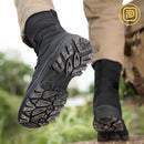 Kit Bota Tática Militar Ravtor Masculina em Couro Legítimo e Nylon + BRINDES: Cinto, Carteira e Relógio Tático