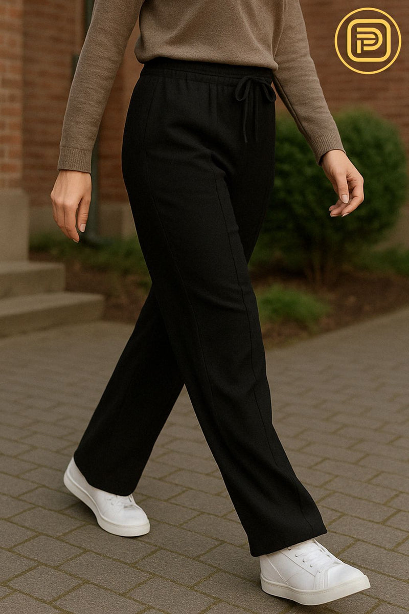 [PAGUE 2 LEVE 3] Calça Feminina Cibelle em Malha de Algodão Egípcio com Elastano (A Mais Confortável de 2025!)