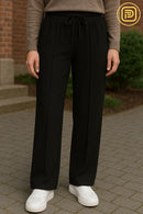 [PAGUE 2 LEVE 3] Calça Feminina Cibelle em Malha de Algodão Egípcio com Elastano (A Mais Confortável de 2025!)