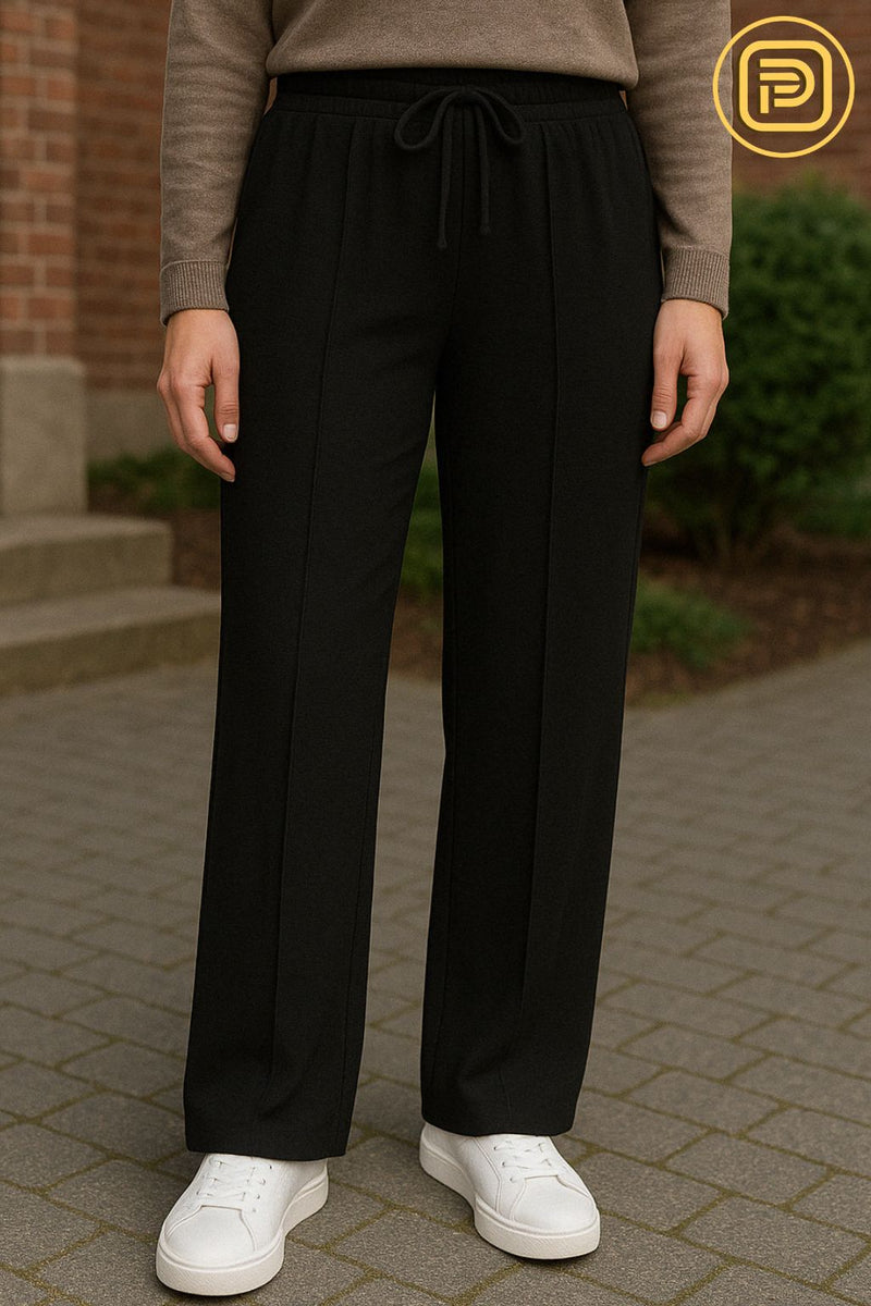 [PAGUE 2 LEVE 3] Calça Feminina Cibelle em Malha de Algodão Egípcio com Elastano (A Mais Confortável de 2025!)