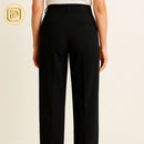 [PAGUE 2 LEVE 3] Calça Social Feminina Monna em Algodão Peruano e Seda Gelo (A Mais Quentinha de 2025!)