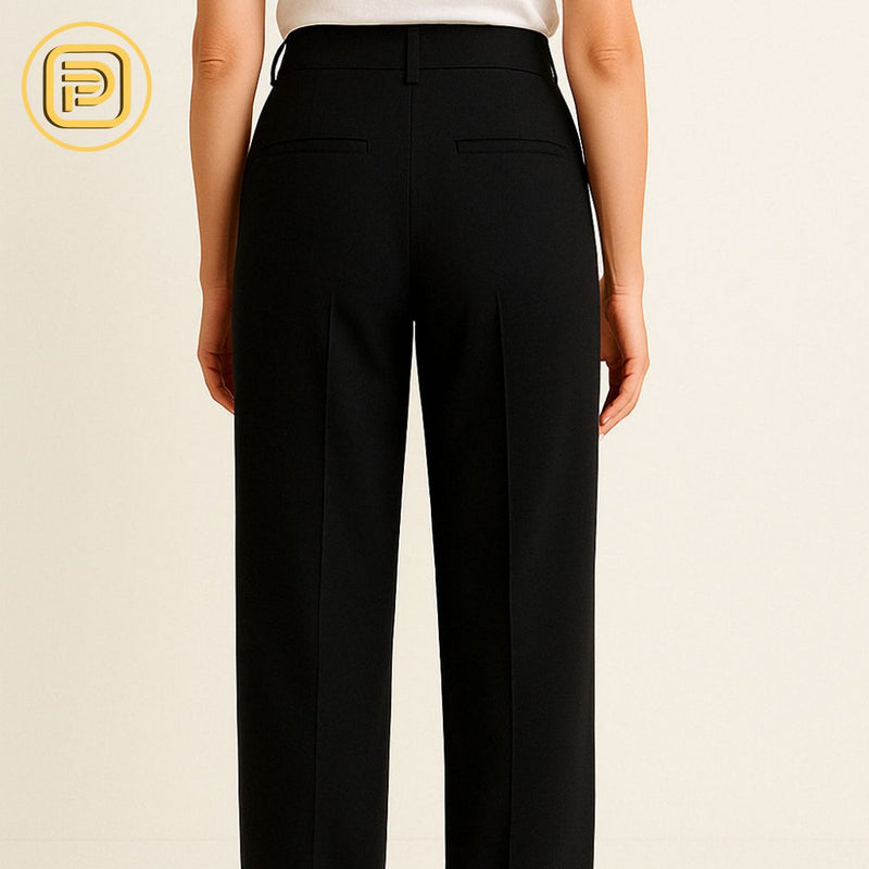 [PAGUE 2 LEVE 3] Calça Social Feminina Monna em Algodão Peruano e Seda Gelo (A Mais Quentinha de 2025!)