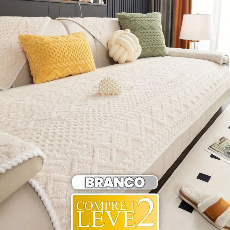 [COMPRE 1 LEVE 2] Capa de Sofá ComfortCover (Sinta-se Em Um Spa de Luxo!) + BRINDE: 2 Fronhas