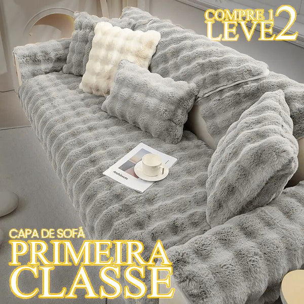 [COMPRE 1 LEVE 2] Capa de Sofá CloudConfort (Sinta-se Dentro De Um Avião De 1° Classe!) + BRINDE: 2 Fronhas