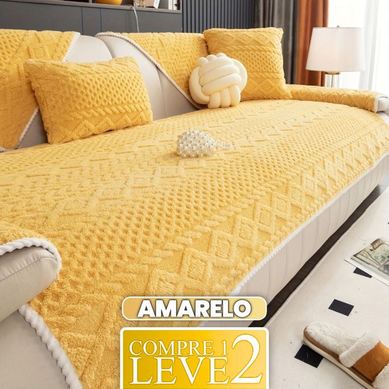 [COMPRE 1 LEVE 2] Capa de Sofá ComfortCover (Sinta-se Em Um Spa de Luxo!) + BRINDE: 2 Fronhas