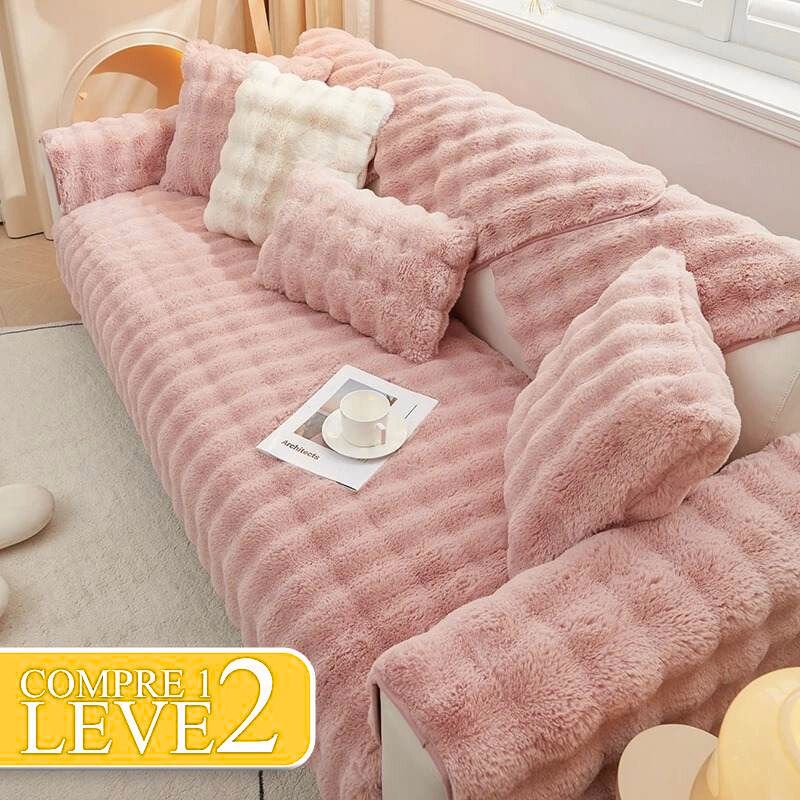 [COMPRE 1 LEVE 2] Capa de Sofá CloudConfort (Sinta-se Dentro De Um Avião De 1° Classe!) + BRINDE: 2 Fronhas