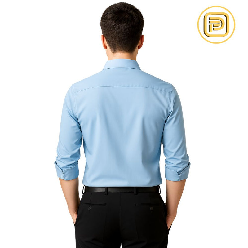 [PAGUE 2 LEVE 4] Kit Camisa Social Tecnológica Makatto em Malha de Seda Gelo (Nunca Amassa!) + BRINDES: Cinto, Carteira e Relógio