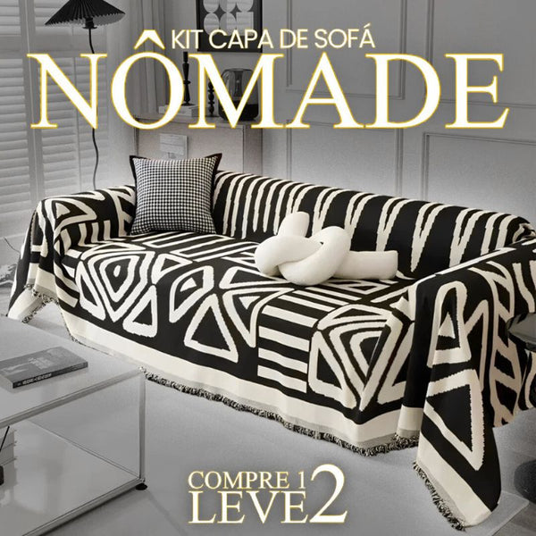 ⁠[COMPRE 1 LEVE 2] Capa de Sofá ComfyBoho (Sinta o Toque e Estilo Nômade Em Sua Sala!) + BRINDE: 2 Fronhas