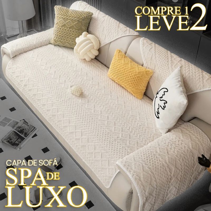 [COMPRE 1 LEVE 2] Capa de Sofá ComfortCover (Sinta-se Em Um Spa de Luxo!) + BRINDE: 2 Fronhas