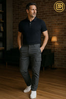 [PAGUE 2 LEVE 3] Suéter Masculino Mavrick em Algodão Peruano e Lã + BRINDES: Cinto, Carteira e Relógio