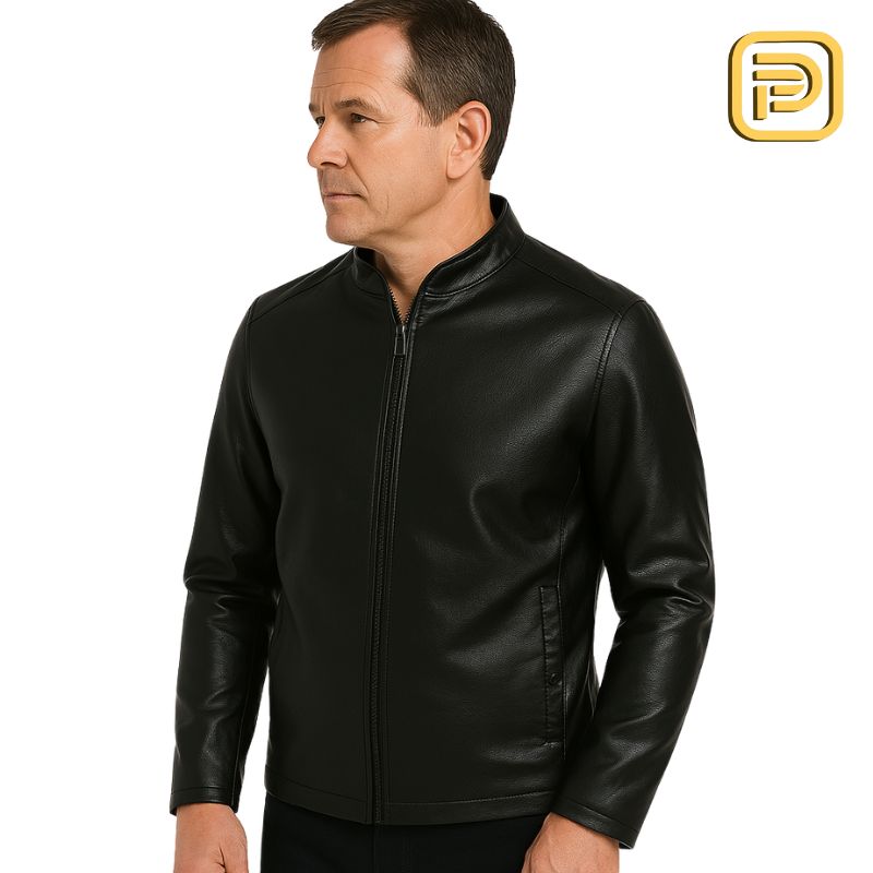 [PAGUE 1 LEVE 2] Jaqueta Masculina Hermes em Couro Legíitmo + BRINDES: Cinto, Carteira e Relógio