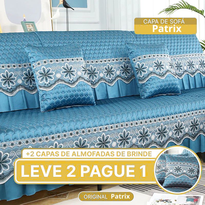 [PAGUE 1 LEVE 2] Capa de Sofá Veneza (Sinta-Se em um Lar de Luxo) + BRINDE: 2 Capas Para Almofadas