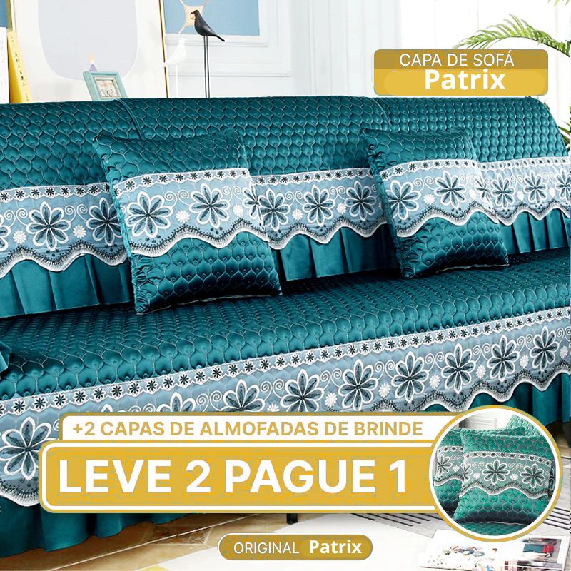 [PAGUE 1 LEVE 2] Capa de Sofá Veneza (Sinta-Se em um Lar de Luxo) + BRINDE: 2 Capas Para Almofadas